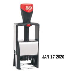 Cosco 2000 PLUS® Heavy-Duty Line Dater, 5/8" x 1 1/4" Impression, Black/Red