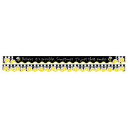 Barker Creek Scalloped-Edge Double-Sided Borders, 2 1/4" x 36", Believe It's Possible (Buffalo Plaid Collection), Pack Of 13