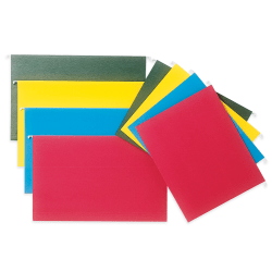 SKILCRAFT® Hanging File Folders, 1/5 Cut, 2" Expansion, Letter Size, Green, Box Of 25 Folders (AbilityOne 7530-01-364-9498)