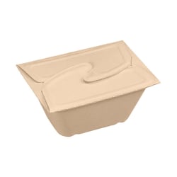 Bowl 24 OZ Pulp Fiber Natural Square, 300/Case