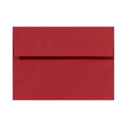 LUX Invitation Envelopes, #4 Bar (A1), Peel & Press Closure, Ruby Red, Pack Of 50