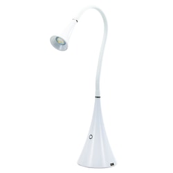 Realspace™ Soft-Touch LED Task Lamp, Adjustable, 20-1/2"H, White