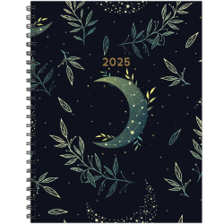 Willow Creek Press Weekly/Monthly Softcover Planner, 8-1/2" x 11", Moonlight Mystique, January To December, 47361