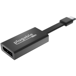 Plugable USB C to DisplayPort Adapter 4K 60Hz, Thunderbolt 3 to DisplayPort Adapter - Compatible with MacBook Pro, Windows, Chromebooks, iPad Pro, Dell XPS, and more,Driverless