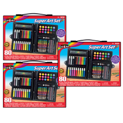 Cra-Z-Art Art Set, 80 Pieces Per Set, Pack Of 3 Sets
