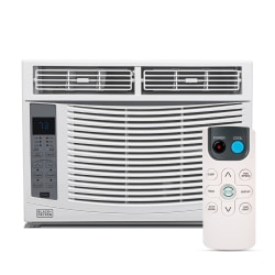 BLACK+DECKER 6000 BTU Window Air Conditioner with Remote Control, Cools Up to 250 Square Feet, White