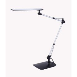 Bostitch® Dual-Swing Arm LED Desk Lamp, 49"H, Black