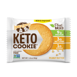 Lenny & Larry's Keto Peanut Butter Cookies, 1.6 Oz, Box Of 12 Cookies