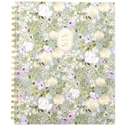 Leah Bisch™ for Mead Cambridge® Academic 2026-2027 Weekly Monthly Planner, Peony Field, Large, 8 1/2" x 11"