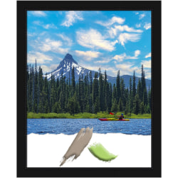 Amanti Art Narrow Picture Frame, Opening Size 16" x 20", 16"H x 13"W x 3/4"D, Avon Black