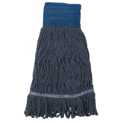 Wilen E-Line Looped End Mop, Large, 5" Headband, Blue