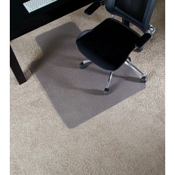 Deflecto® EnvironMat Chair Mat For Low Pile Carpets, 36" x 48", Standard Lip, Clear