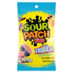 Sour Patch Kids Tropical, 8 Oz, Pack Of 12 Bags