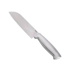 Oster Baldwyn High Carbon Stainless Steel Santoku Knife, 6-1/2", Silver