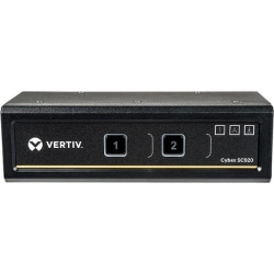 Avocent Vertiv Cybex SC900 Secure Desktop KVM Switch |2 Port Dual-Head | DVI-I |TAA - 4K UHD | NIAP PP 3.0 Compliant | Audio/USB | Secure Isolated Channels | 3-Year Full Coverage Factory Warranty - Optional Extended Warranty Available
