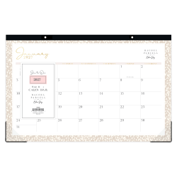 2027 Dalmatia Tan Monthly Desk Pad Calendar 17x11