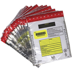 Nadex Coins Deposit Bags, 9x12, Clear, 100 Pack - 9" Width x 12" Length - Clear - Film - 100/Pack - Cash