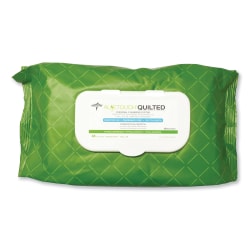 Medline FitRight® Select Premium Personal Cleansing Wipes, 1-Ply, 8 x 12, Fragrance-Free, White, 48/Pack, 12 Packs/Carton