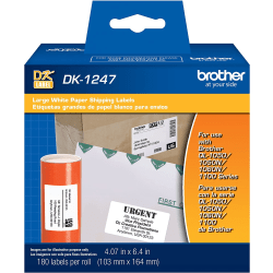 Brother® Shipping Labels, White, Roll Of 180 Labels