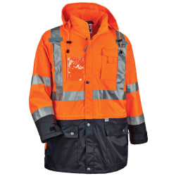 Ergodyne GloWear® 8386 Type R Class 3 High-Visibility Outer Shell Jacket, X-Large, Orange