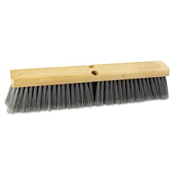Boardwalk® Polypropylene Floor Brush Head, 18", Gray