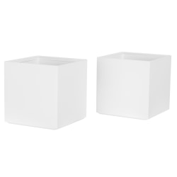 Bostitch® Office Konnect Stackable Tall Storage Cups, White, Pack Of 2 Cups