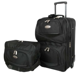 Overland Geoffrey Beene Main Street 2-Piece Luggage Set, Black