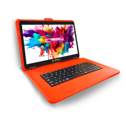 NEW LINSAY 10.1"Octa Core 128GB Storage Android 15 Tablet, Red Keyboard, F10XIPSREDSUPER