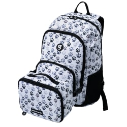 Geckobrands Foundation Backpack And Lunch Box Sets, Paws, Case Of 9 Sets