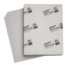 SKILCRAFT® Xerographic Paper, 10 Reams, White, Letter (8.5" x 11"), 5000 Sheets Per Case, 92 Brightness, 50% Recycled (AbilityOne 7530-01-200-2203)