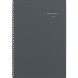 2025 AT-A-GLANCE® DayMinder Weekly/Monthly Planner, 5" x 8", Gray, January To December