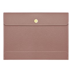 TUL™ Vegan Leather Document Envelope With Snap Closure, Letter Size, Mauve