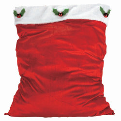 Amscan 393233 Christmas Santa Bag, 36" x 30", Red