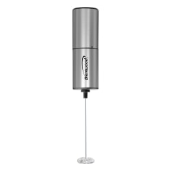 Brentwood® Battery-Operated Electric Milk Frother & Drink Mixer with Stainless Steel Whisk, Silver