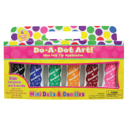 Do-A-Dot Art!™ Mini Felt Tip Markers, Jewel Tone, 2.5 Oz, Assorted Colors, Pack Of 6