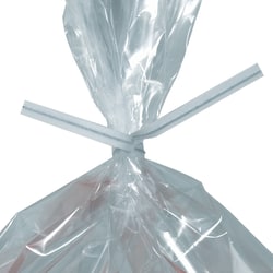 Office Depot® Brand Paper Twist Ties For Poly Bags, 3/16" x 8", White, Case Of 2,000