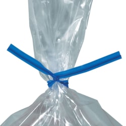Plastic Ties For Poly Bags, 3/16" x 4", Blue, Box Of 2,000
