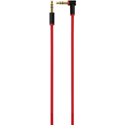 Beats by Dr. Dre Mini-phone Audio Cable - 4.27 ft Mini-phone Audio Cable for Audio Device, iPod, iPhone, Headphone - First End: 1 x Mini-phone Audio - Male - Second End: 1 x Mini-phone Audio - Male - Gold Plated Connector - Red