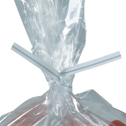 Plastic Ties For Poly Bags, 3/16" x 4", White, Box Of 2,000