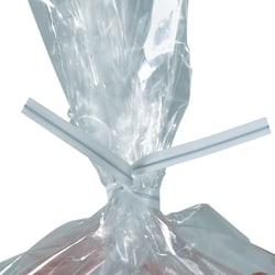 Plastic Ties For Poly Bags, 3/16" x 5", White, Box Of 2,000