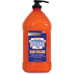 Dial Boraxo Orange Heavy Duty Hand Cleaner - 101.4 fl oz (3 L) - Pump Bottle Dispenser - Grease Remover, Grime Remover, Ink Remover, Tar Remover, Paint Remover - Hand, Skin - Orange - Heavy Duty - 4 / Carton
