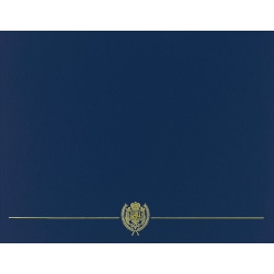 Great Papers! Classic Certificate Covers, 12" x 9 3/8", Navy, Pack Of 5