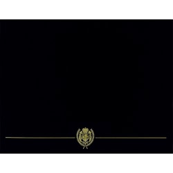 Great Papers! Classic Certificate Covers, 12" x 9 3/8", Black, Pack Of 5