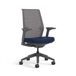 HON Cipher Ergonomic Fabric/Mesh Mid-Back Task Chair, Indigo/Charcoal