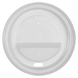 Genuine Joe Ripple Hot Cup Protective Lids, 10 - 16 Oz, White, Pack Of 1000