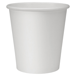 Genuine Joe Polyurethane-Lined Disposable Hot Cups, Single, 10 Oz, White, Pack Of 50