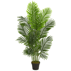 Nearly Natural Paradise Palm 60"H Artificial Tree With Pot, 60"H x 16"W x 16"D, Green