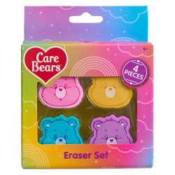 Care Bears Licensed Eraser Set, 1-1/4" x 1-1/4", Set of 4 Erasers