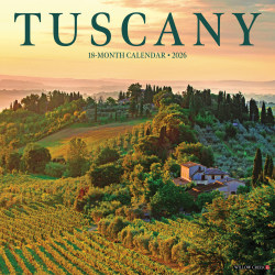 2026 Willow Creek Press Scenic Monthly Wall Calendar, 12" x 12", Tuscany, January To December, 55595