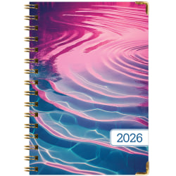 2025-2026 Global Excello Brands Hardcover Fashion Weekly/Monthly Planner, 5-1/2" x 8", Summer Bliss, November 2025 To December 2026
